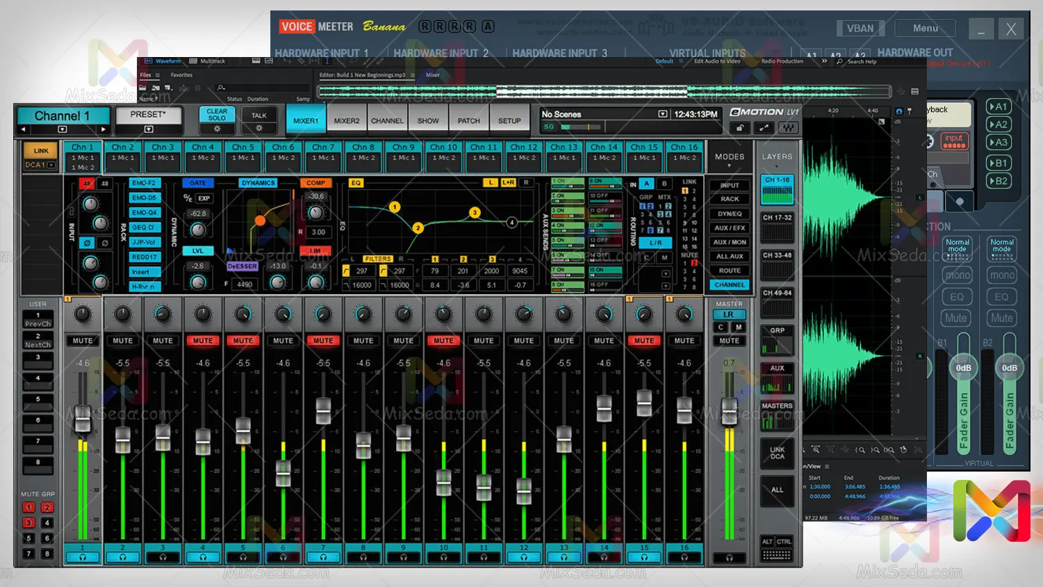 Sound software mixers